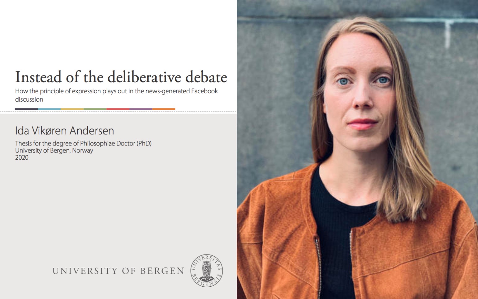 Ida Andersen: Instead of deliberative debate, 2020